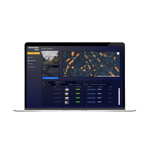 Infrastructure Management Platform UI on PC.
