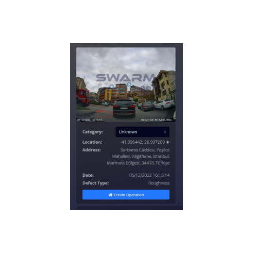 Infrastructure Management Platform UI, defect registration section.