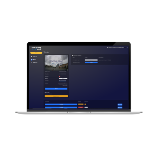 Infrastructure Management Platform UI, request approval page on PC.